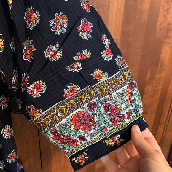 New! Loft Boho navy blue top - Picture 12 of 13